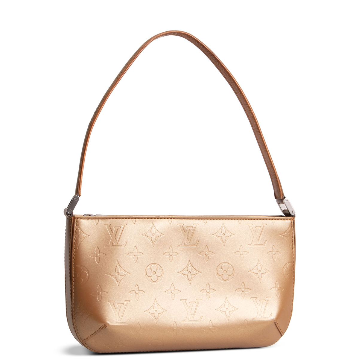 LOUIS VUITTON Vintage Monogram Mat Fowler Shoulder Bag - Gold