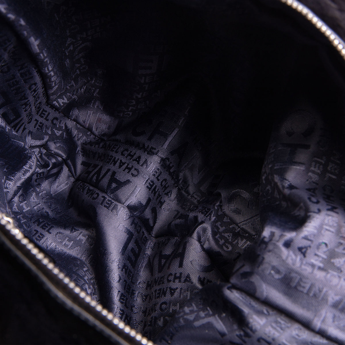 CHANEL Rabbit Fur Triple Chain Shoulder Bag