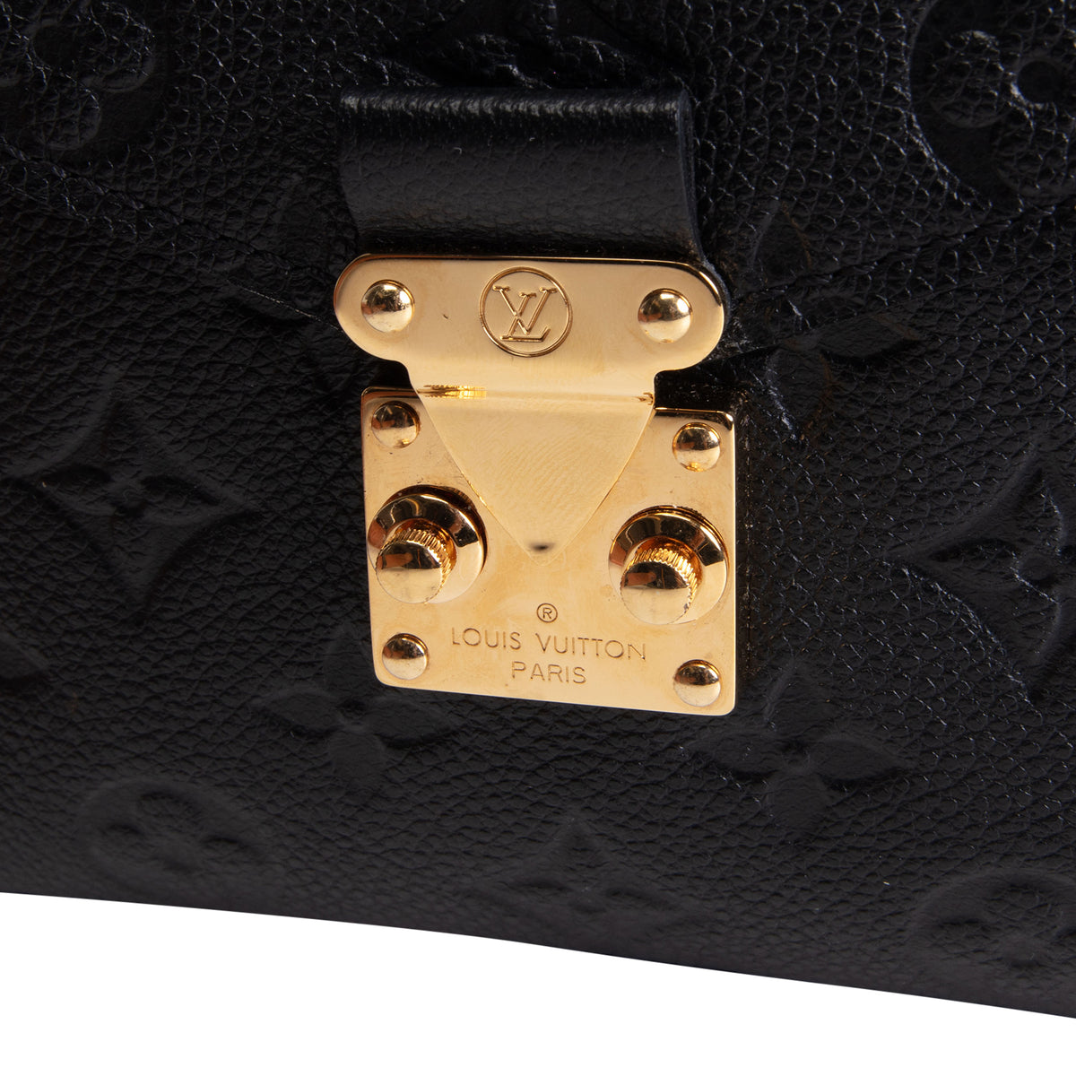 LOUIS VUITTON Monogram Empreinte Pochette Metis - Black