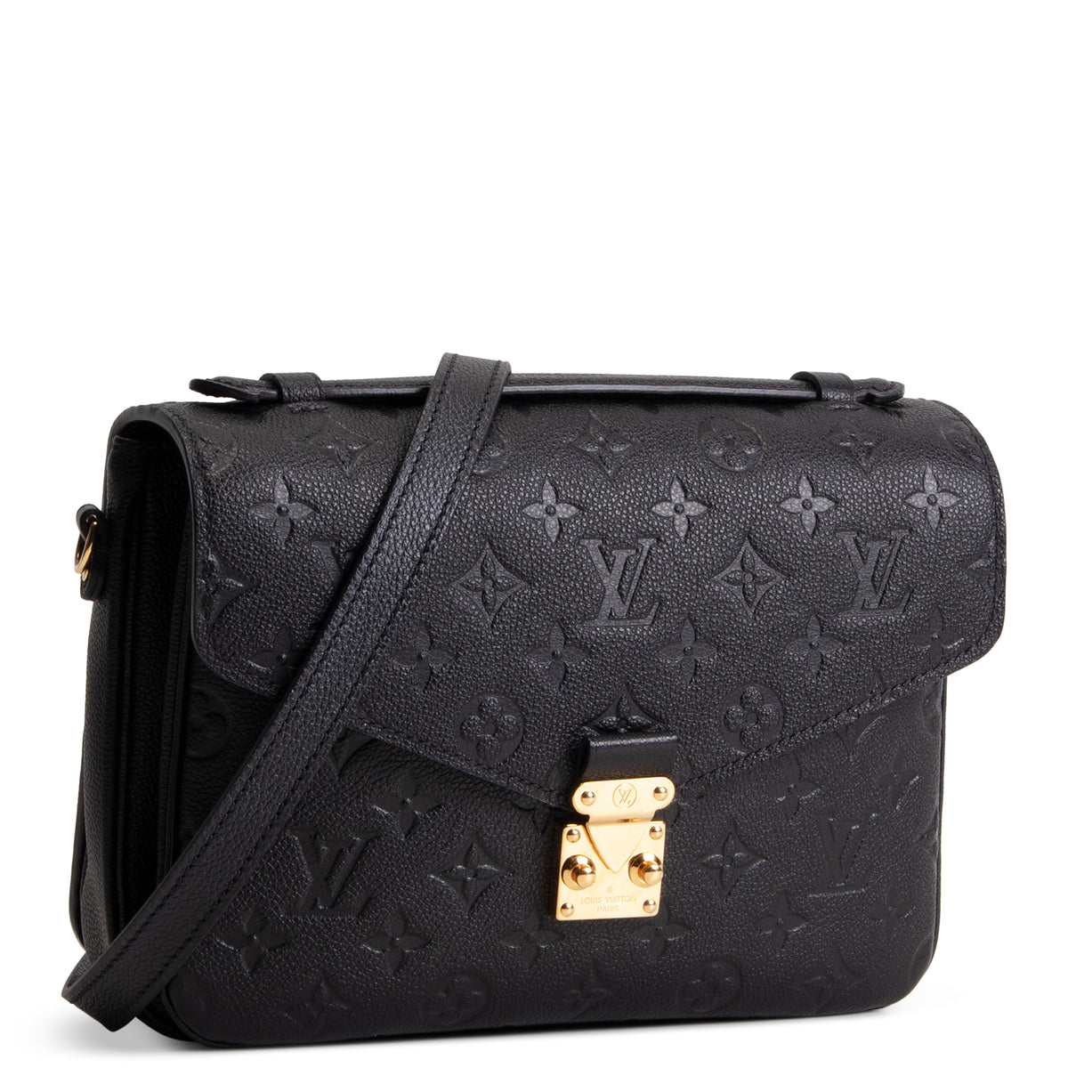 LOUIS VUITTON Monogram Empreinte Pochette Metis - Black