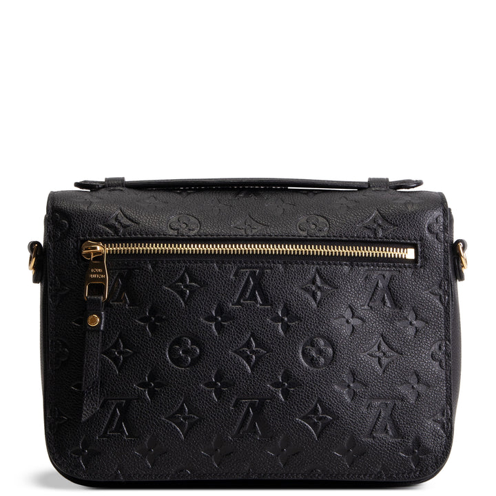 LOUIS VUITTON Monogram Empreinte Pochette Metis - Black