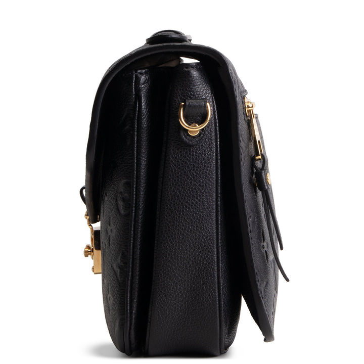 LOUIS VUITTON Monogram Empreinte Pochette Metis - Black