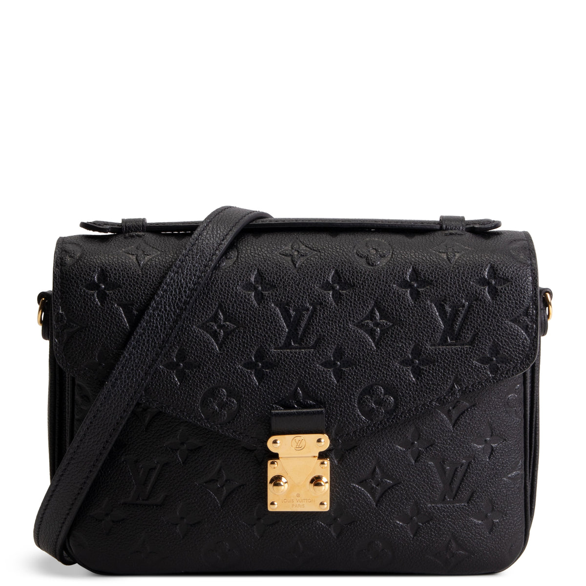 LOUIS VUITTON Monogram Empreinte Pochette Metis - Black