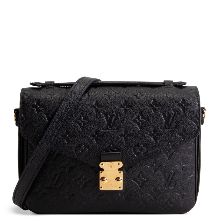 LOUIS VUITTON Monogram Empreinte Pochette Metis - Black