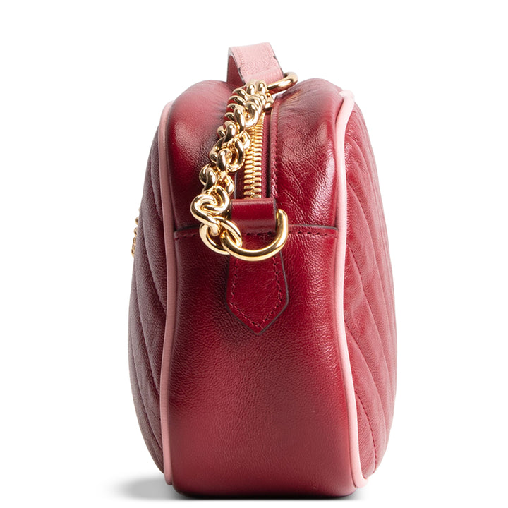 GUCCI GG Marmont Small Torchon Camera Bag - Azalea