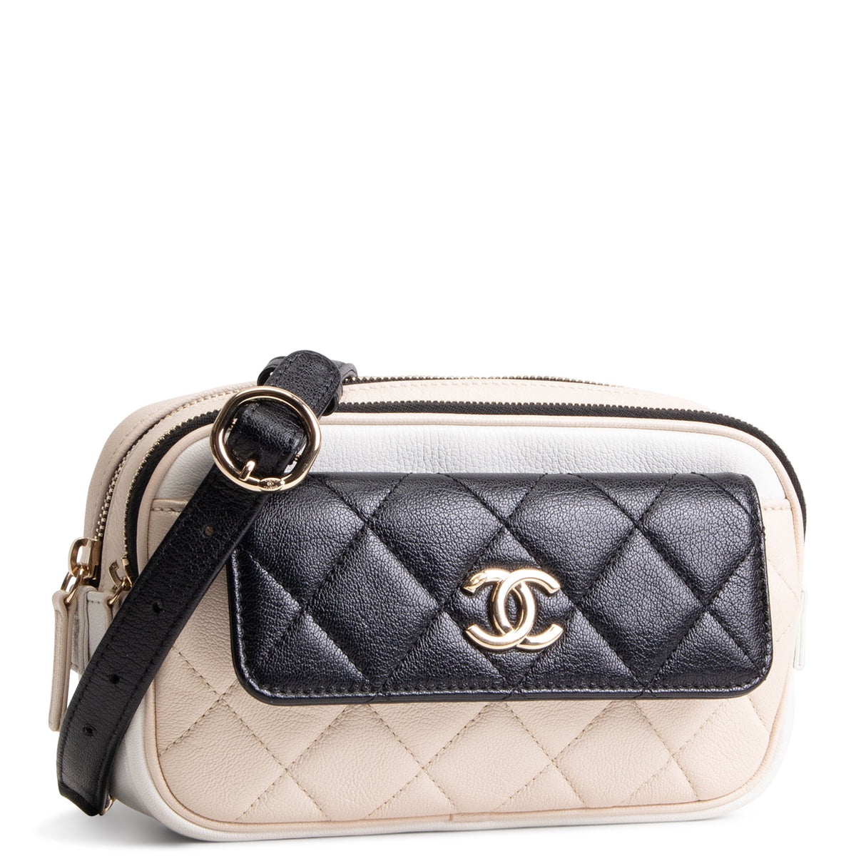 CHANEL Goatskin In &amp; Out Waist Bag