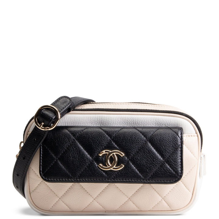 CHANEL Goatskin In &amp; Out Waist Bag