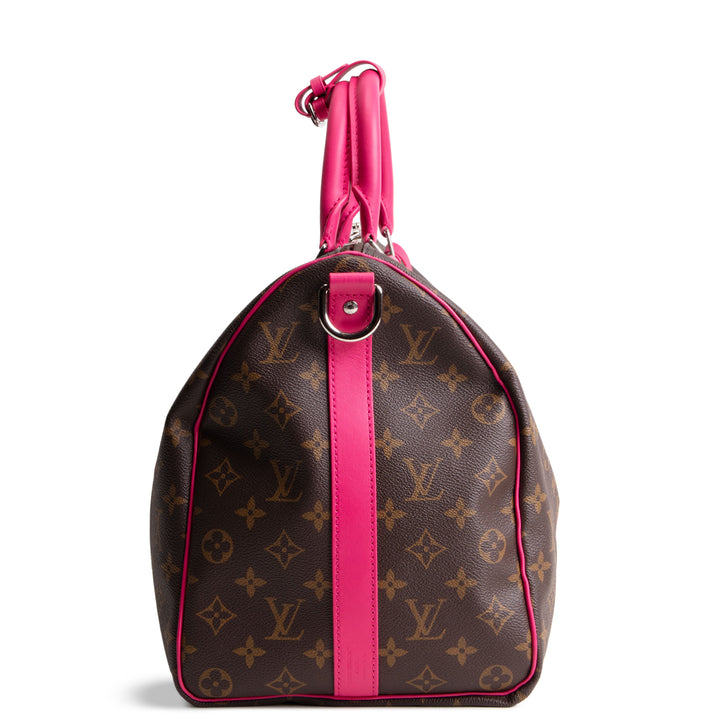 LOUIS VUITTON Monogram Keepall Bandouliere 45 - Pondichery Pink/Fuschia