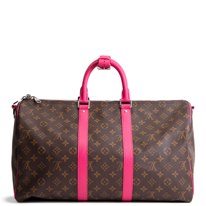 LOUIS VUITTON Monogram Keepall Bandouliere 45 - Pondichery Pink/Fuschia