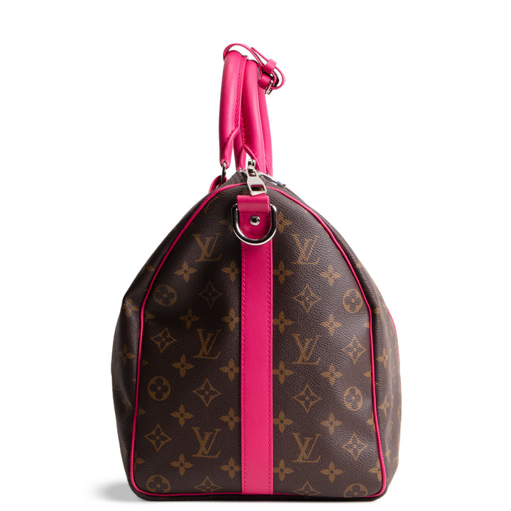 LOUIS VUITTON Monogram Keepall Bandouliere 45 - Pondichery Pink/Fuschia