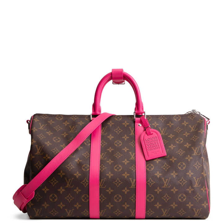 LOUIS VUITTON Monogram Keepall Bandouliere 45 - Pondichery Pink/Fuschia