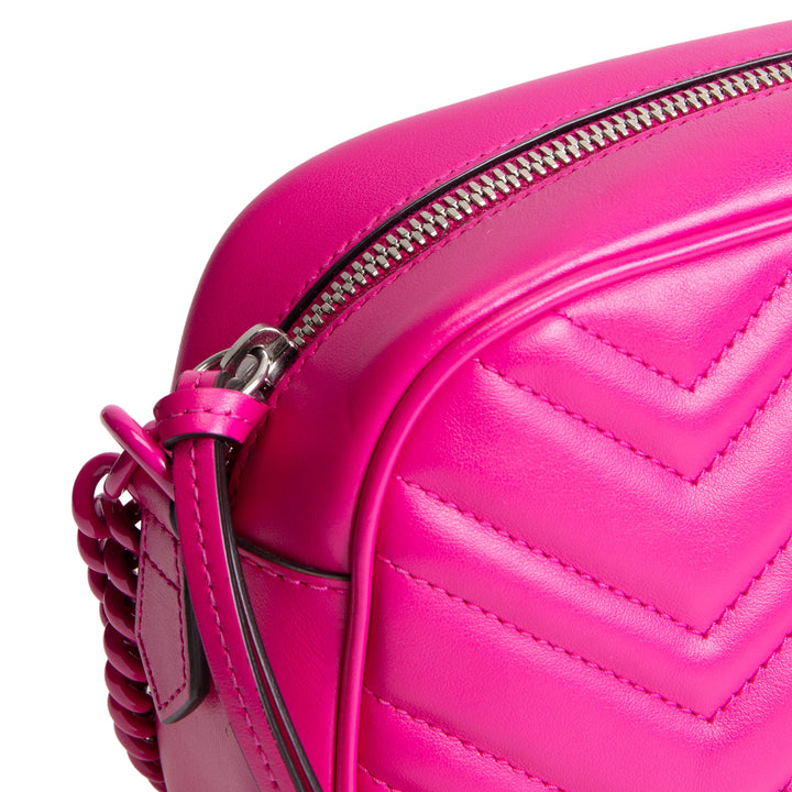 GUCCI GG Marmont Small Camera Bag - Hot Pink