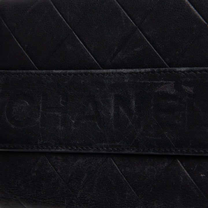 CHANEL Matelasse Embossed Lax Compact Flap Wallet OUTLET FINAL SALE