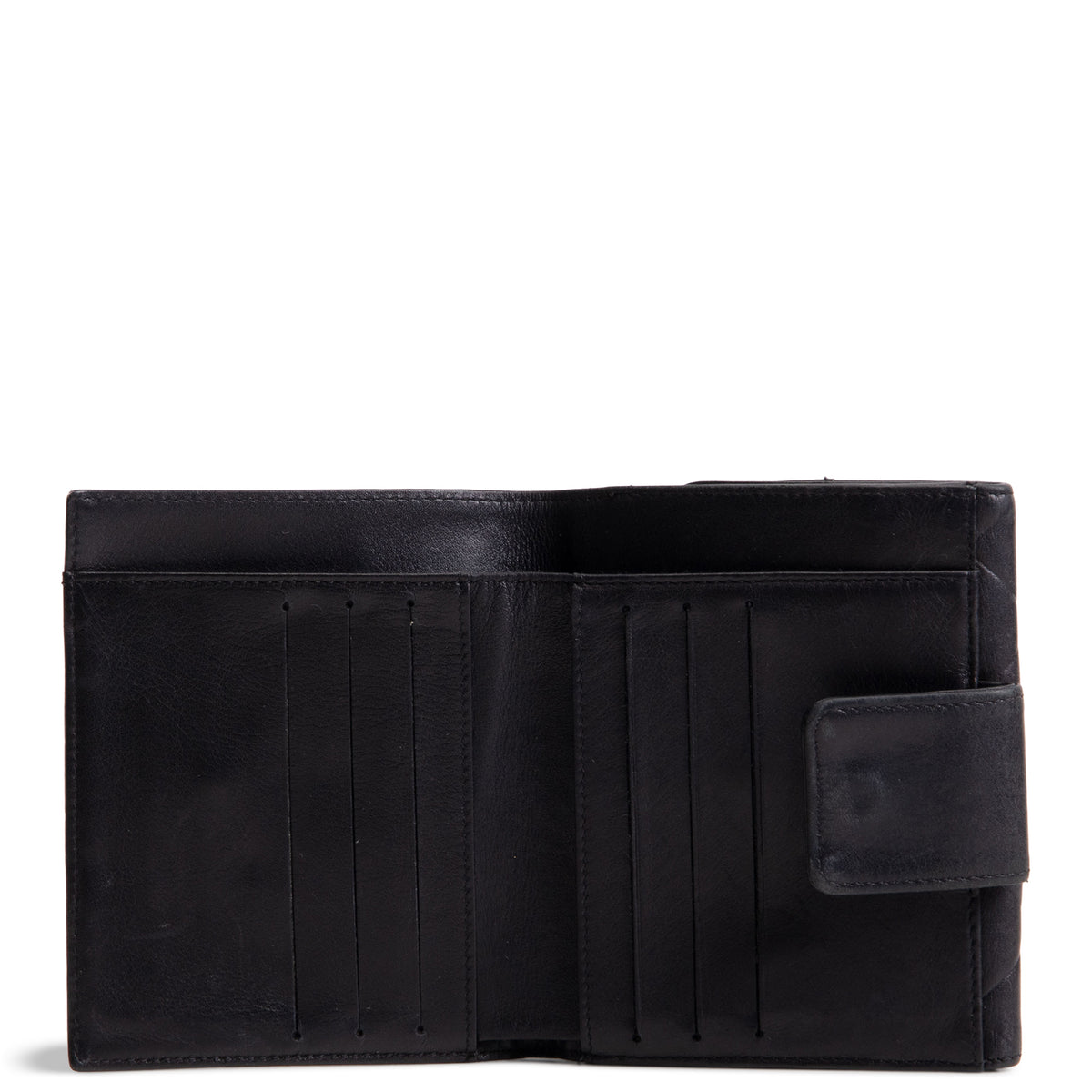 CHANEL Matelasse Embossed Lax Compact Flap Wallet OUTLET FINAL SALE