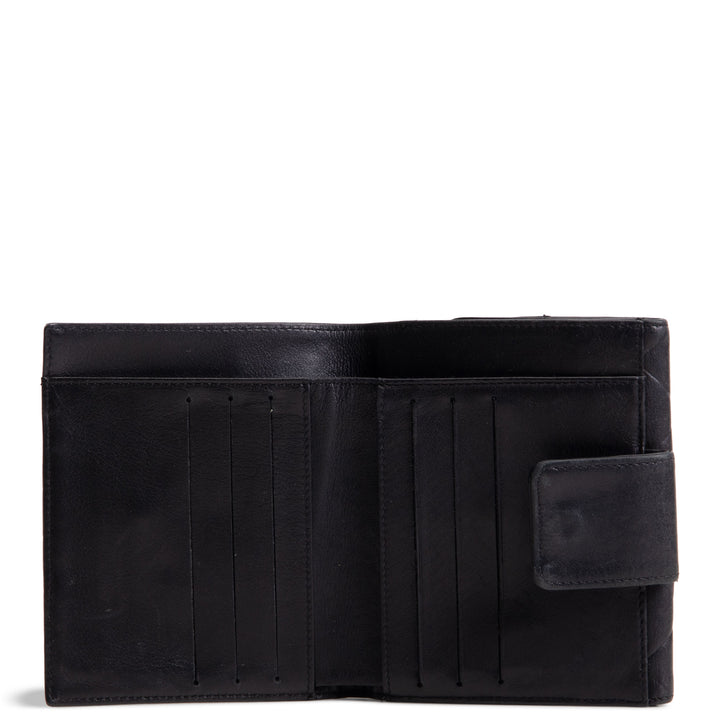 CHANEL Matelasse Embossed Lax Compact Flap Wallet OUTLET FINAL SALE