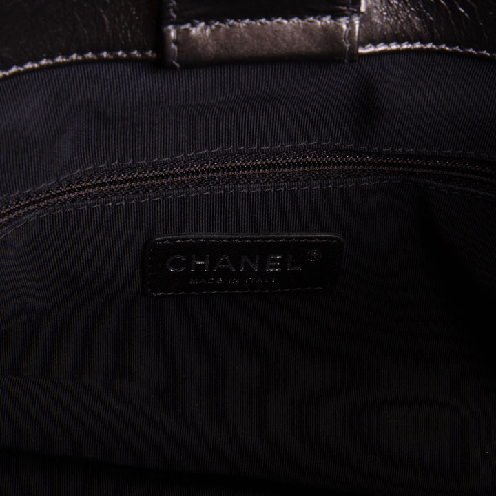 CHANEL Chain Me Tote - Dark Grey Quilted