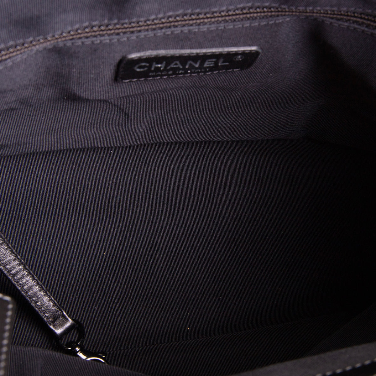 CHANEL Chain Me Tote - Dark Grey Quilted
