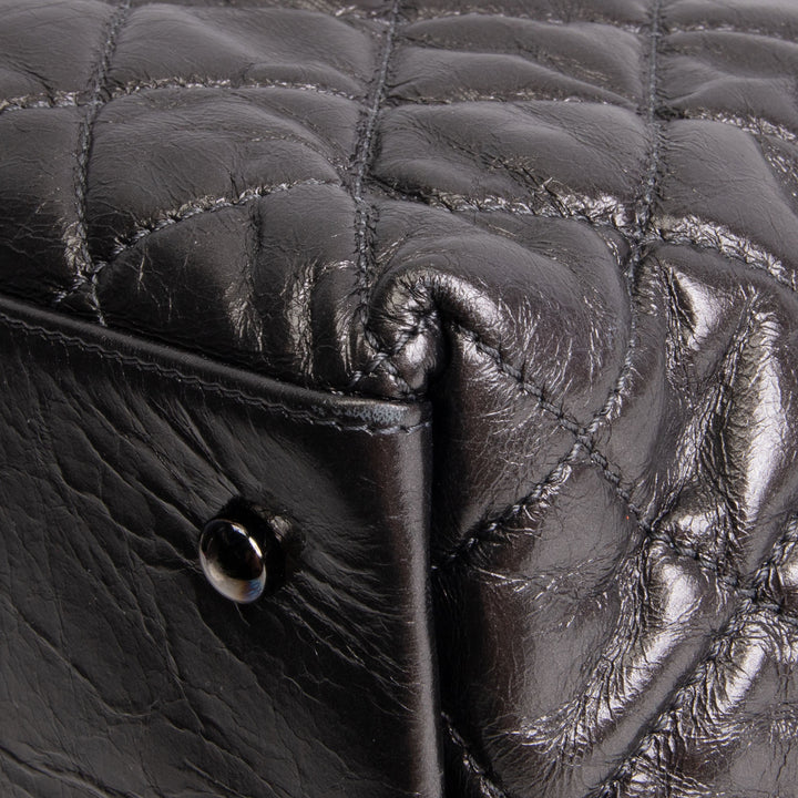 CHANEL Chain Me Tote - Dark Grey Quilted