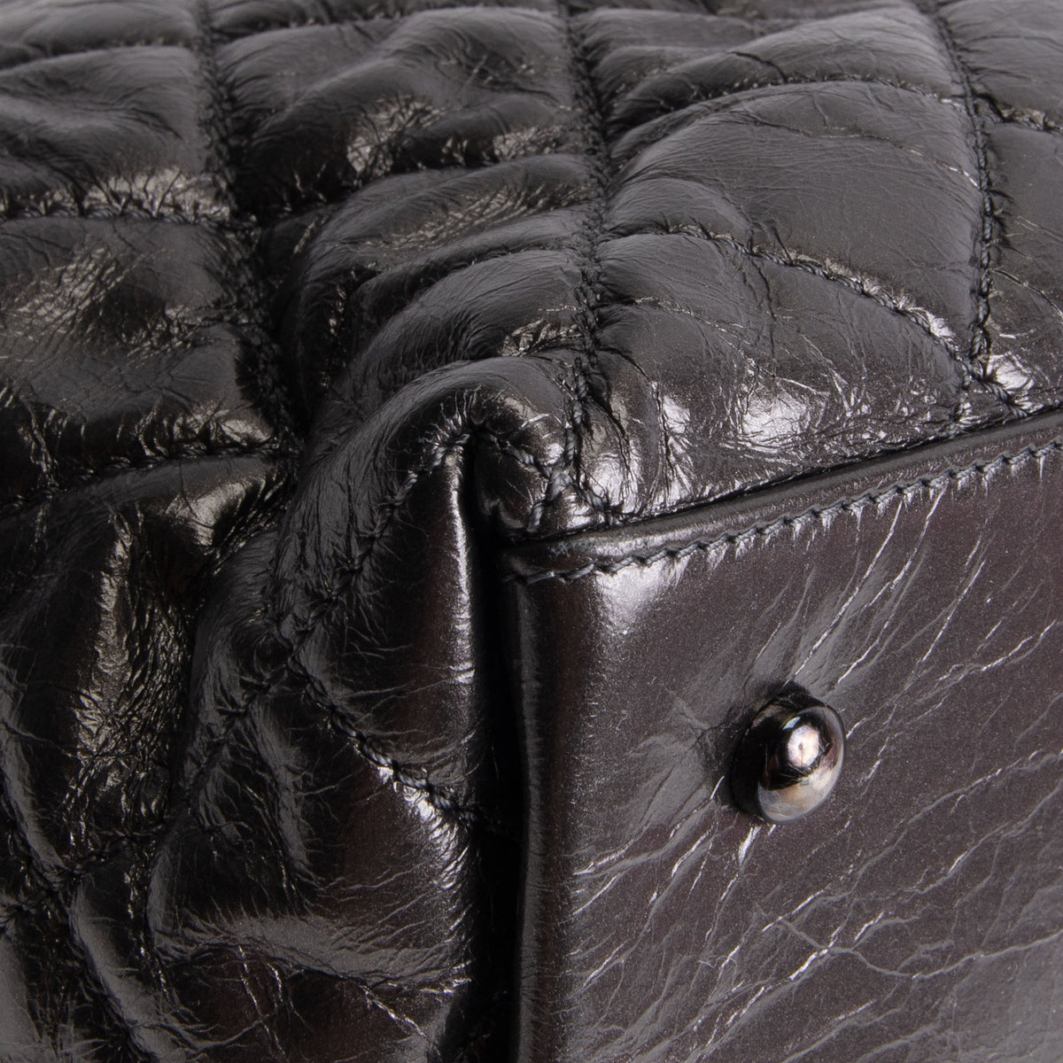 CHANEL Chain Me Tote - Dark Grey Quilted