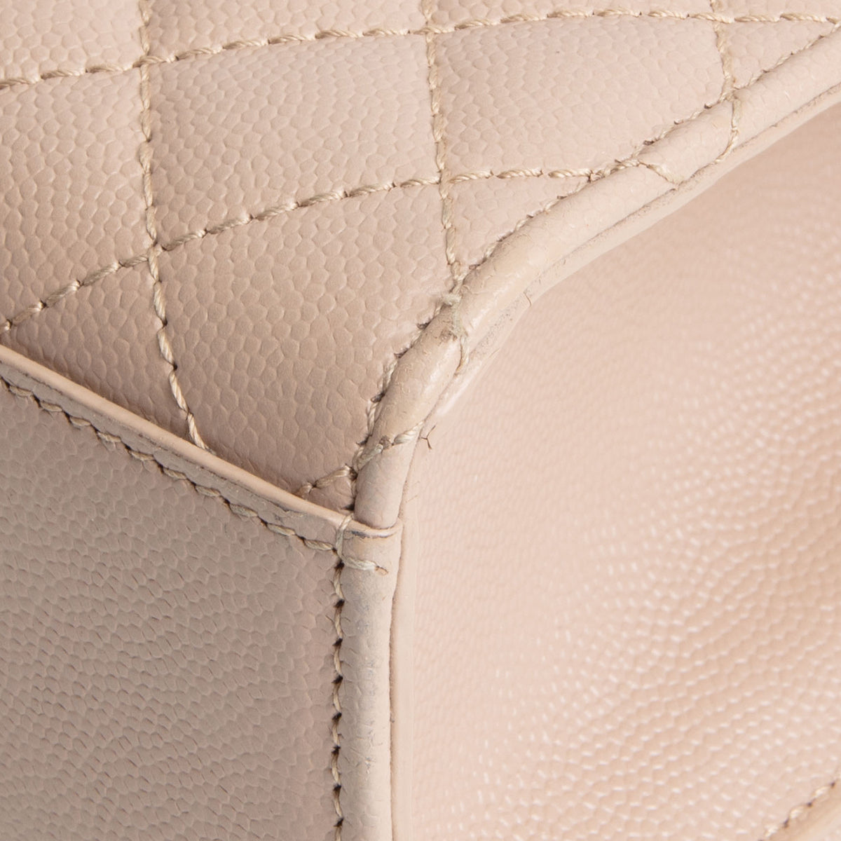 SAINT LAURENT Large Triquilt Envelope - Beige
