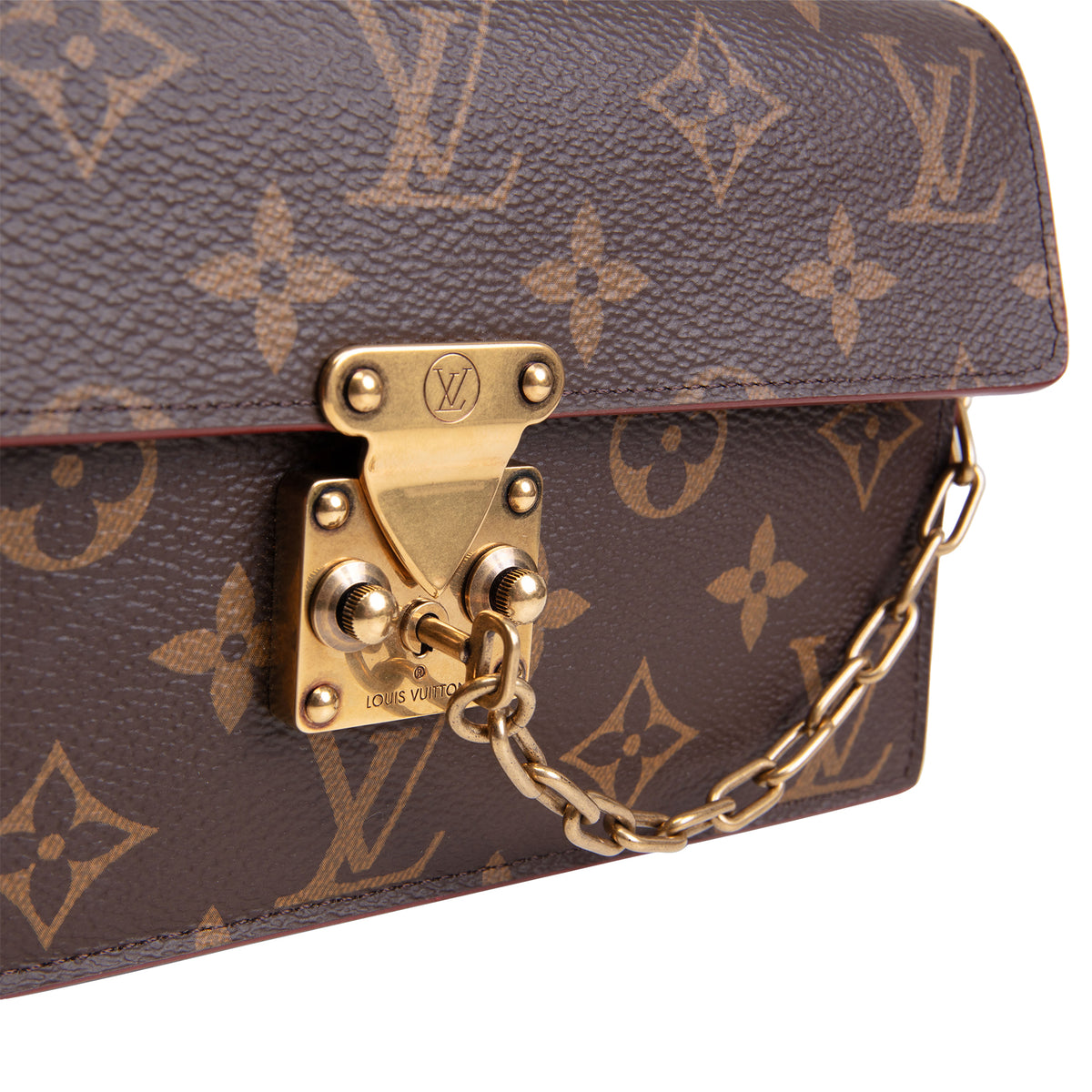 LOUIS VUITTON Monogram S Lock Belt Pouch MM