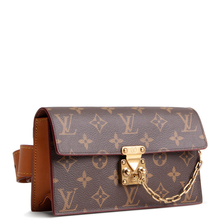LOUIS VUITTON Monogram S Lock Belt Pouch MM