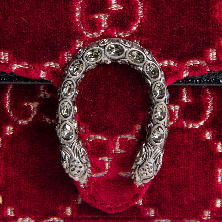 GUCCI Dionysus Bag GG Velvet Super Mini