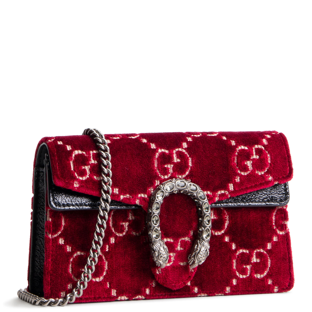 GUCCI Dionysus Bag GG Velvet Super Mini