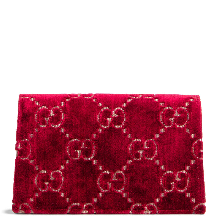 GUCCI Dionysus Bag GG Velvet Super Mini