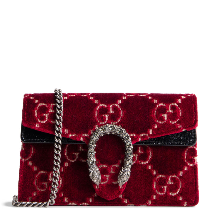 GUCCI Dionysus Bag GG Velvet Super Mini