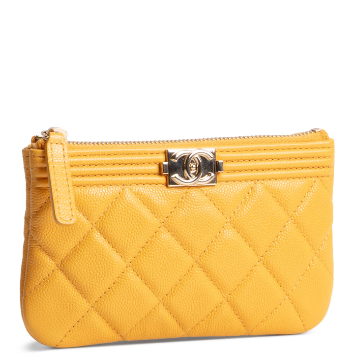 CHANEL Boy Slim O Pouch - Yellow