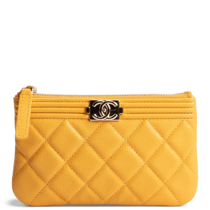 CHANEL Boy Slim O Pouch - Yellow