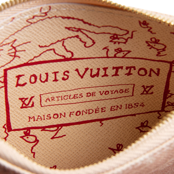 LOUIS VUITTON Grace Coddinton Key Pouch - Meowgram Limited Edition