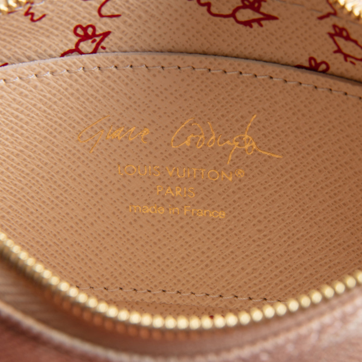 LOUIS VUITTON Grace Coddinton Key Pouch - Meowgram Limited Edition