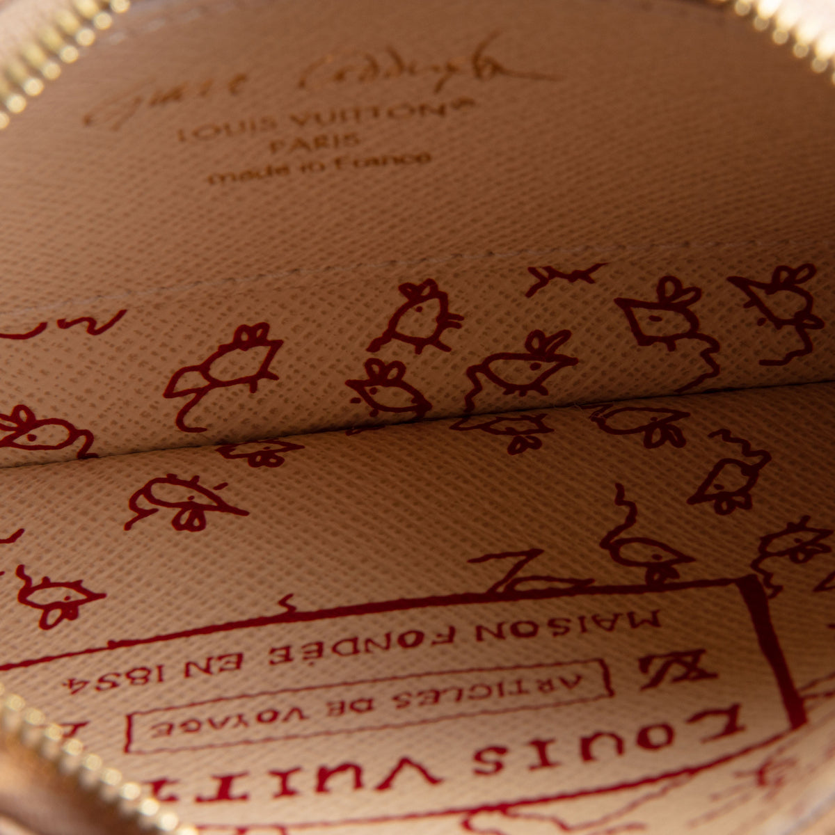 LOUIS VUITTON Grace Coddinton Key Pouch - Meowgram Limited Edition