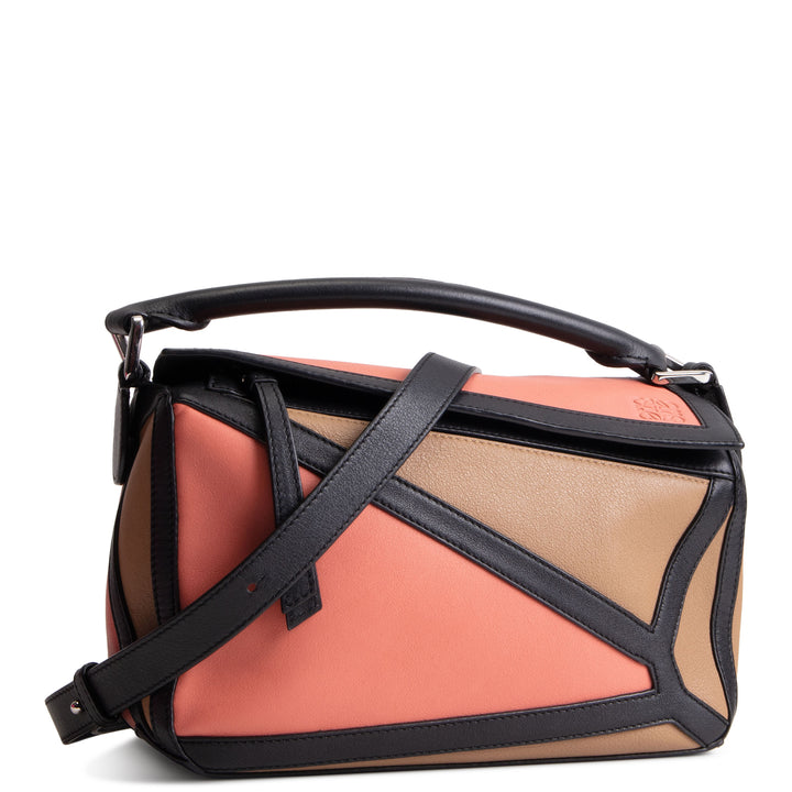 LOEWE Small Puzzle Bag - Pink and Beige