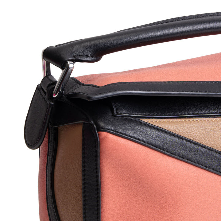 LOEWE Small Puzzle Bag - Pink and Beige