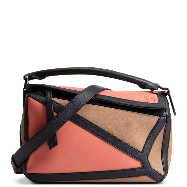 LOEWE Small Puzzle Bag - Pink and Beige