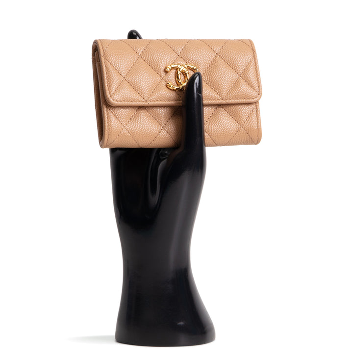 CHANEL CC Flap Card Holder