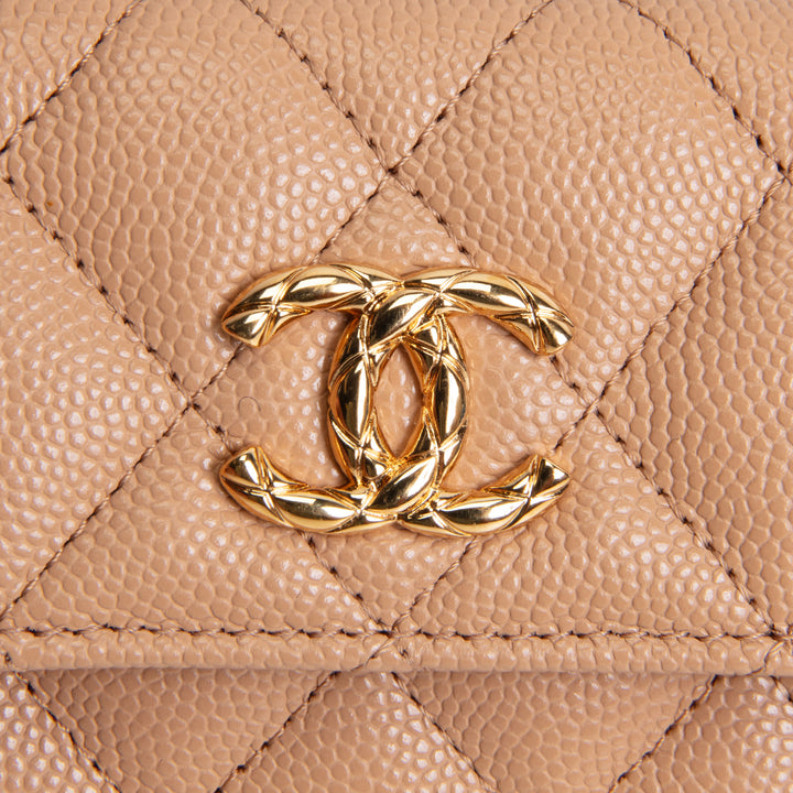 CHANEL CC Flap Card Holder