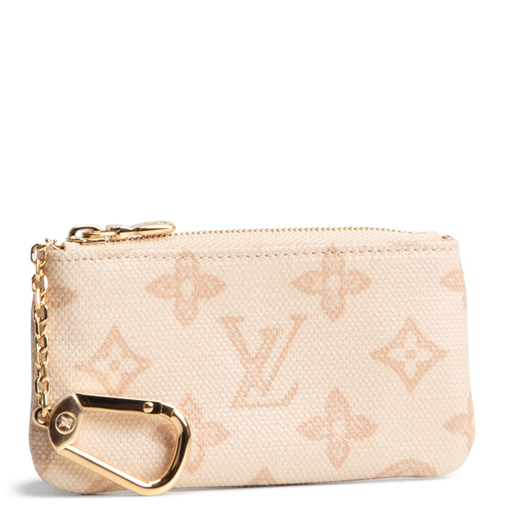 LOUIS VUITTON Coin Key Pouch - Monogram Origine Lin Coated Canvas