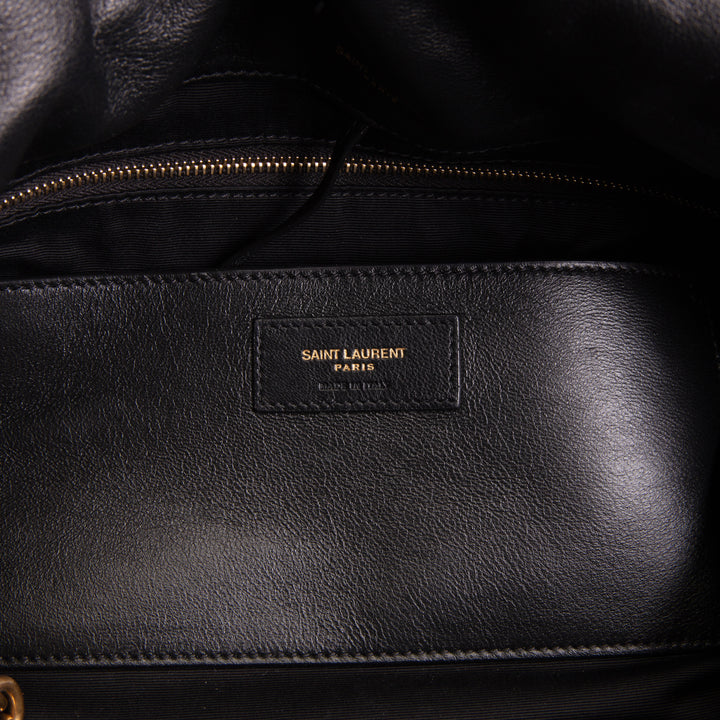 SAINT LAURENT Jamie 4.3 Patchwork Maxi - Black
