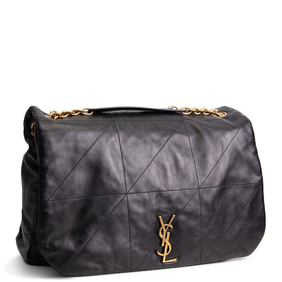 SAINT LAURENT Jamie 4.3 Patchwork Maxi - Black