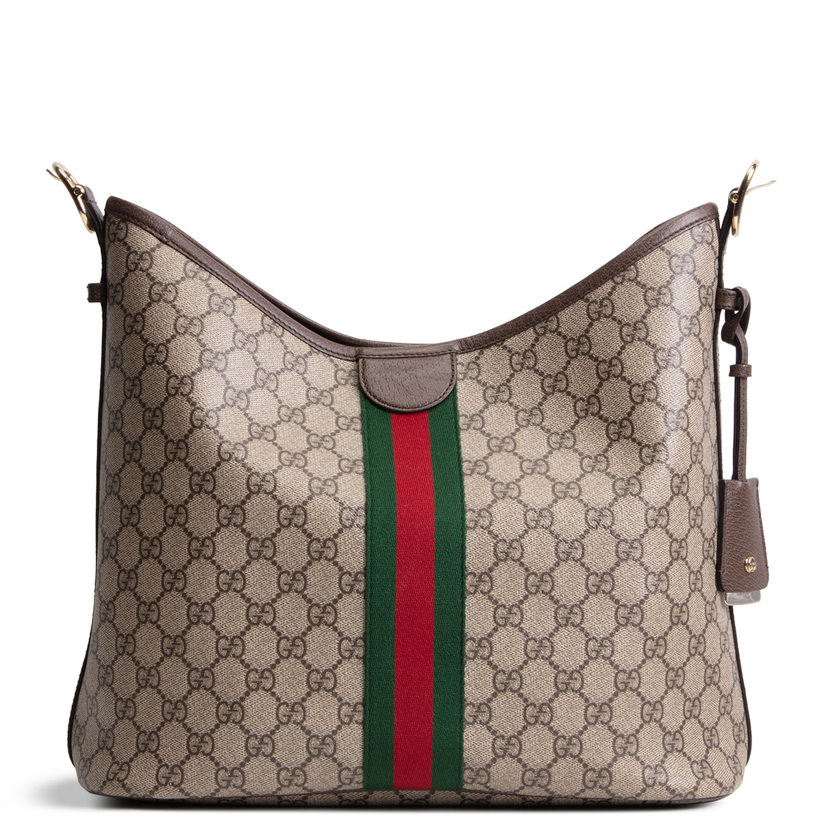 GUCCI GG Supreme Ophidia Large Shoulder Bag w/ Pouch