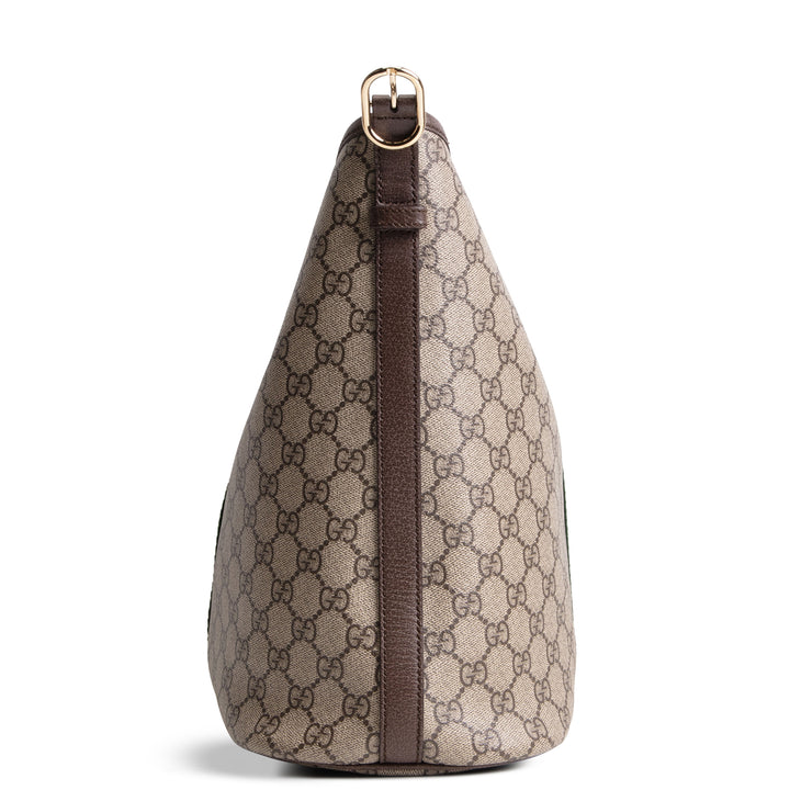 GUCCI GG Supreme Ophidia Large Shoulder Bag w/ Pouch