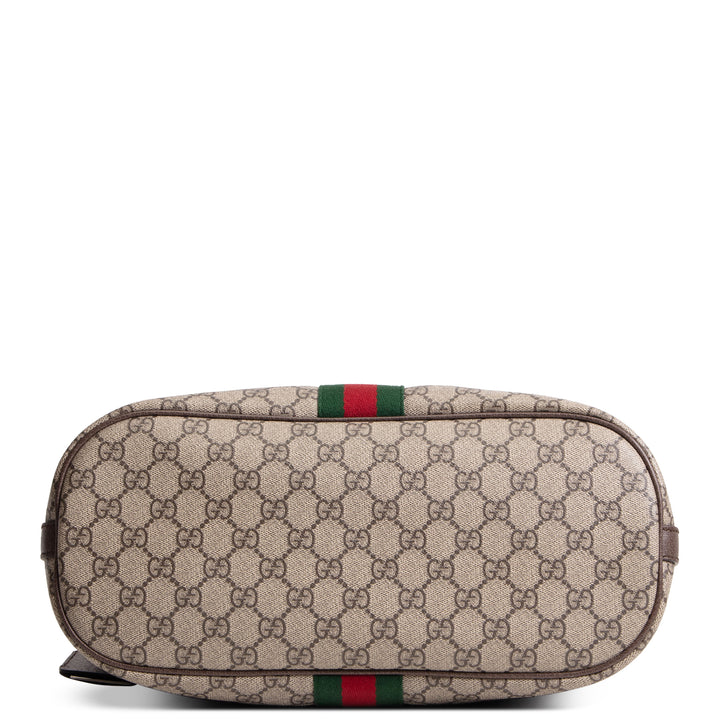 GUCCI GG Supreme Ophidia Large Shoulder Bag w/ Pouch