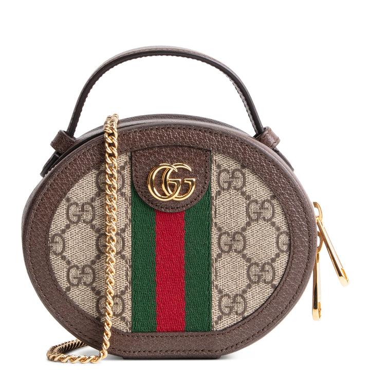 GUCCI GG Supreme Ophidia Round Top Handle