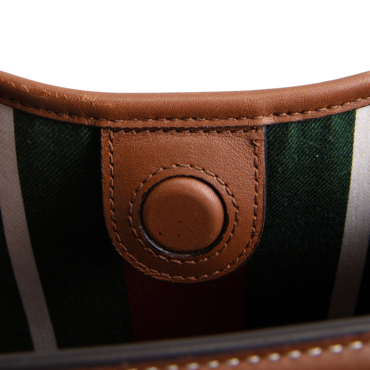 GUCCI GG Supreme Emblem Small Bucket Bag