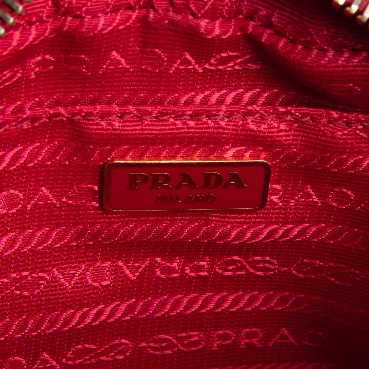 PRADA Saffiano Leather Mini Camera Bag