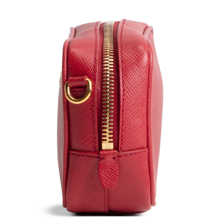 PRADA Saffiano Leather Mini Camera Bag